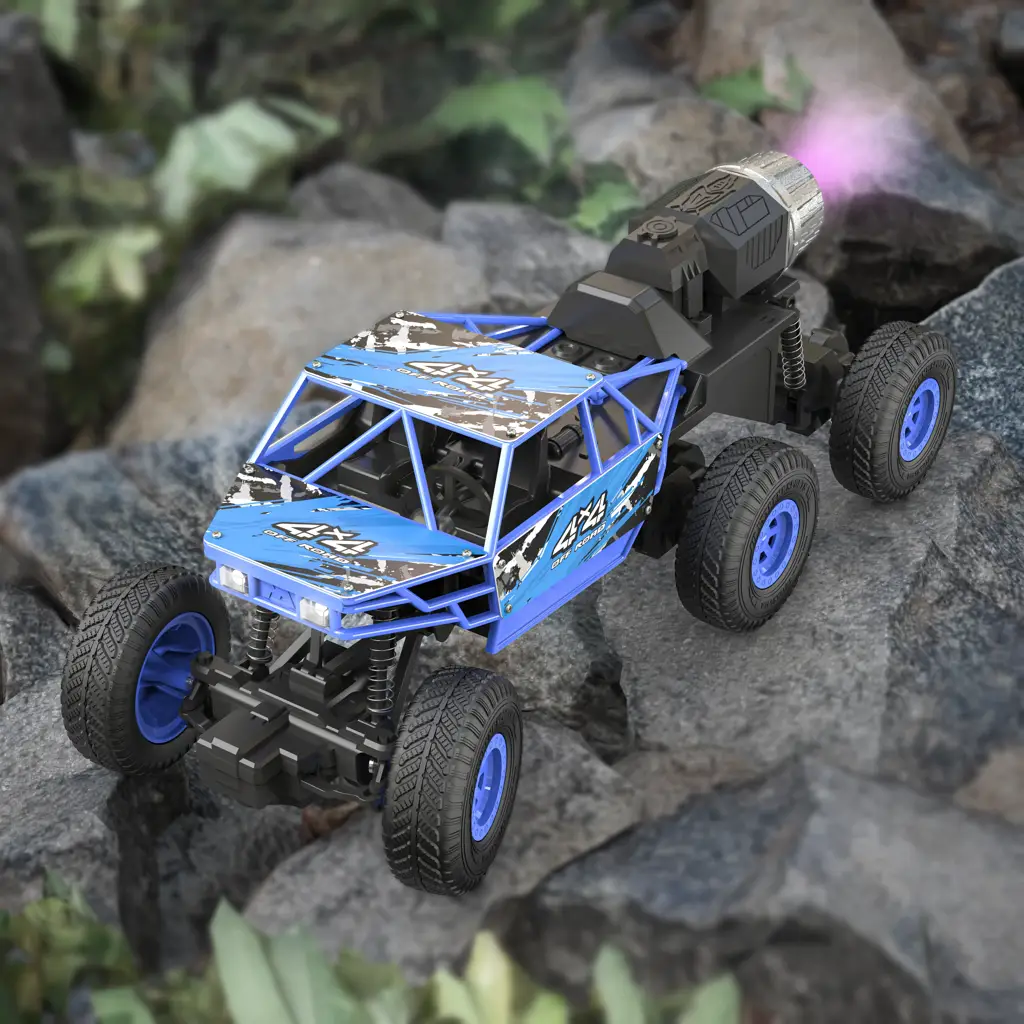 Mega Ranger App and Remote Control Car - Smoke Exhaust, 6 Wheel Drive ...