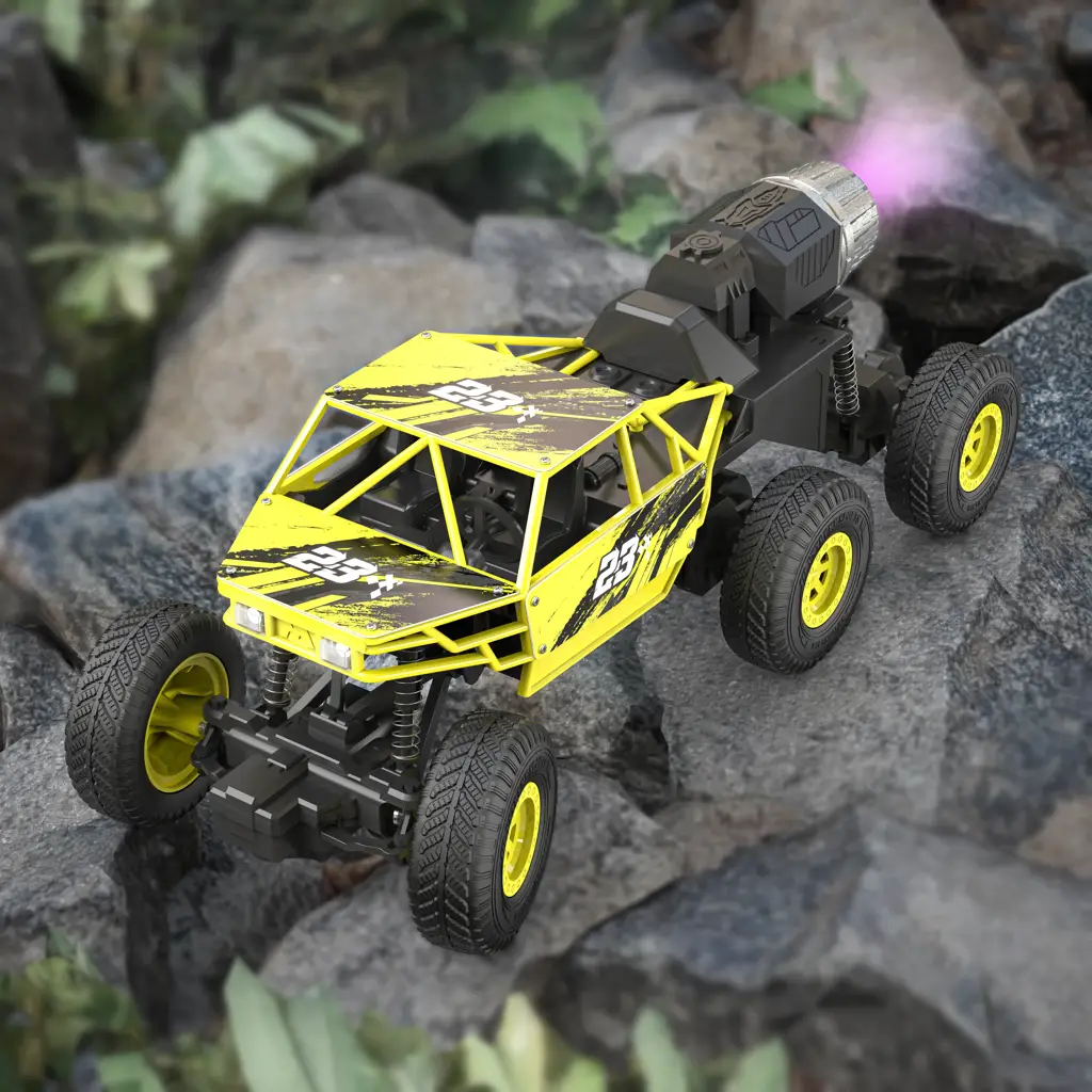 Mega Ranger App and Remote Control Car - Smoke Exhaust, 6 Wheel Drive ...